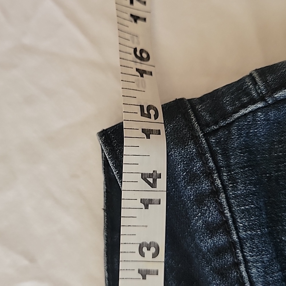Ethyl Size 10 Classic Dark Blue Jeans w/ Embroidered & Beaded Pockets, GUC - Picture 3 of 14